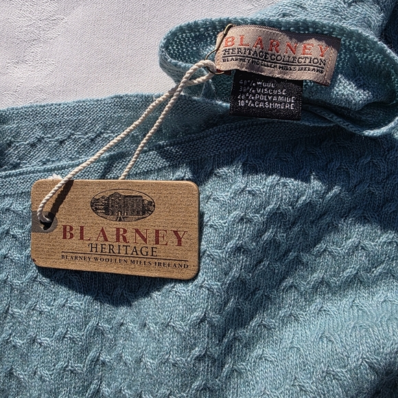 Irish NEW Tags Blarney Woolen Mills Ireland Heritage NWT scarf - Picture 7 of 11